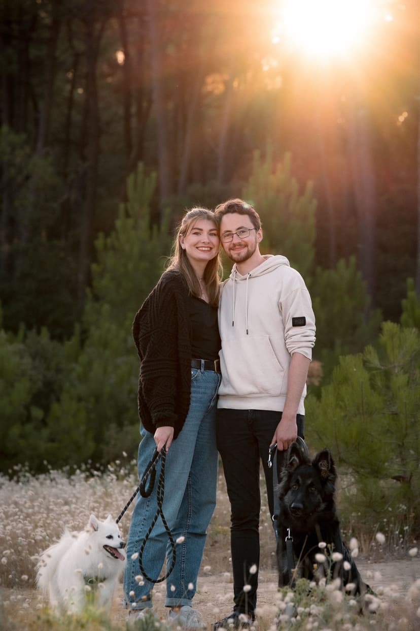 Séance couple sunset
