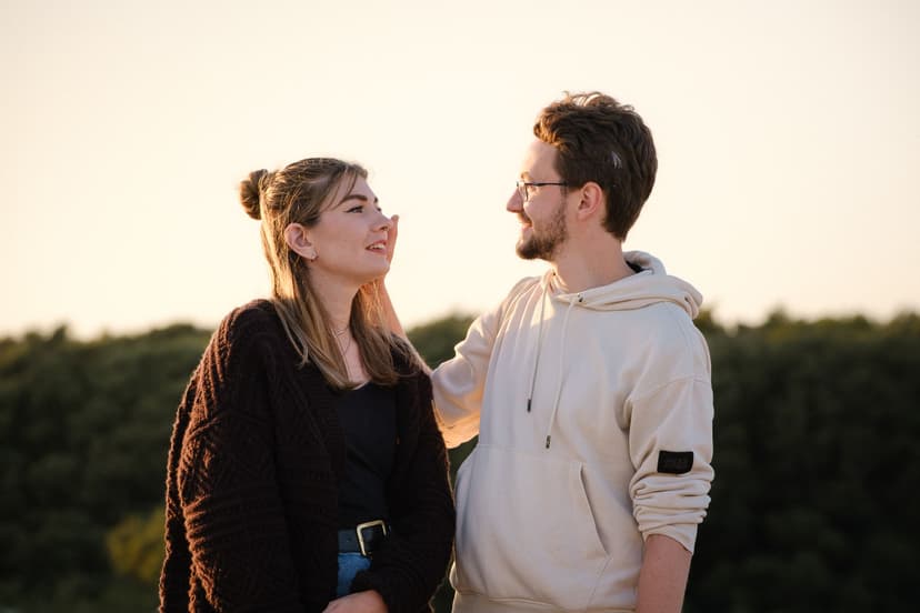 Séance couple sunset
