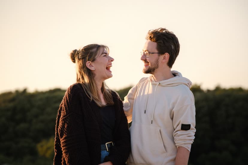 Séance couple sunset